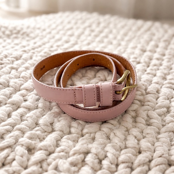 American Apparel Accessories - American Apparel Blush Pink Leather Belt